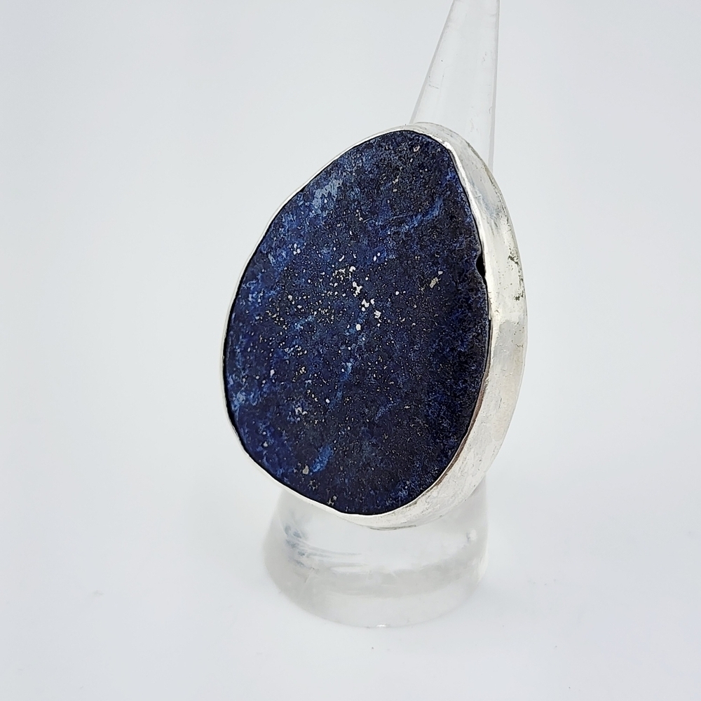 LAPIS LAZULI HANDMADE RING Sz 7 - Picture 10 of 12